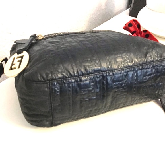 Fendi FF Quilted Coated Canvas Embossed Crossbody Bag - Picture 8 of 16